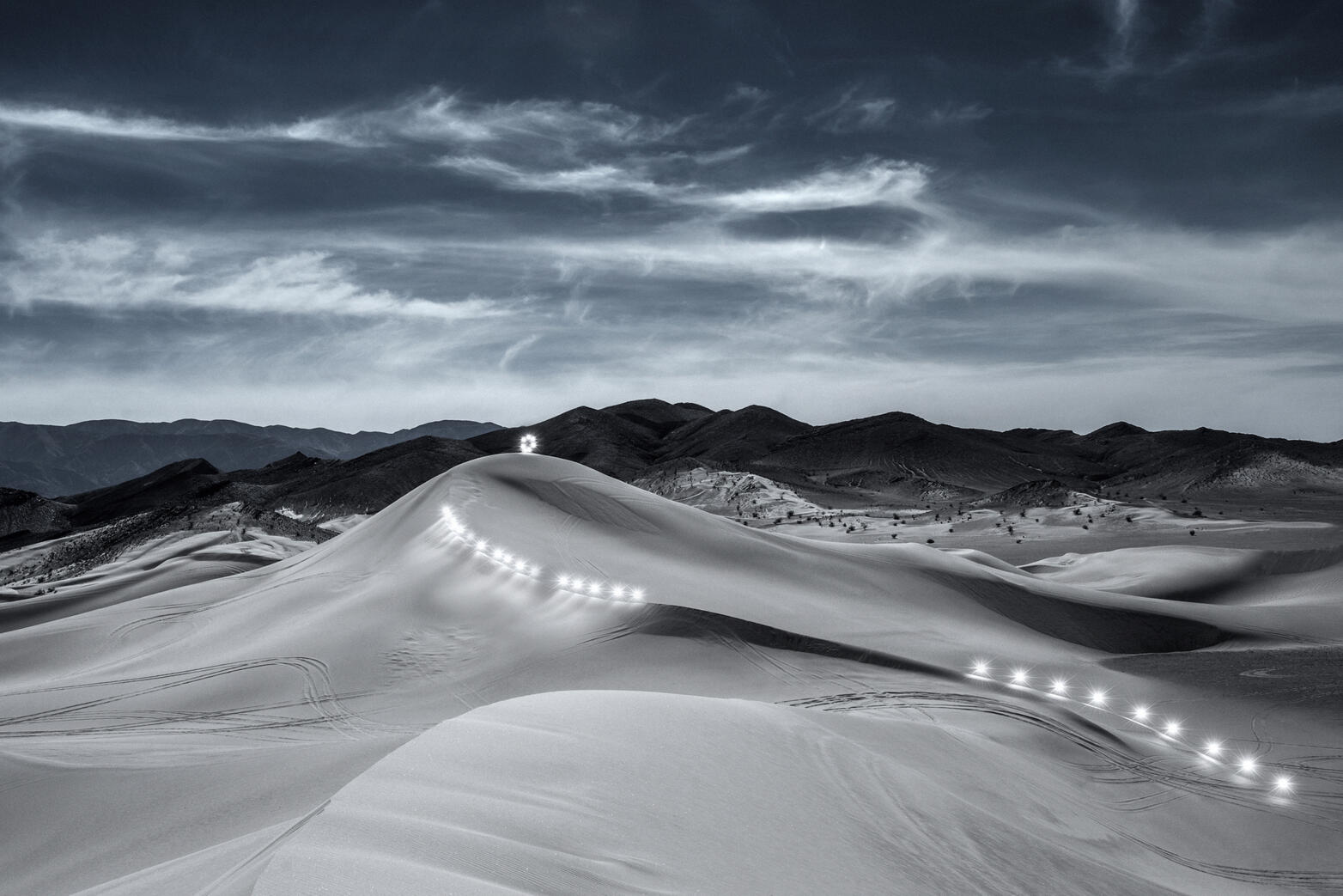 The Ascension of Dumont Dune. The ideal journey. No descent. Constant progress up a steady incline shaped by wind and sand. Evolutionary leaps occur.